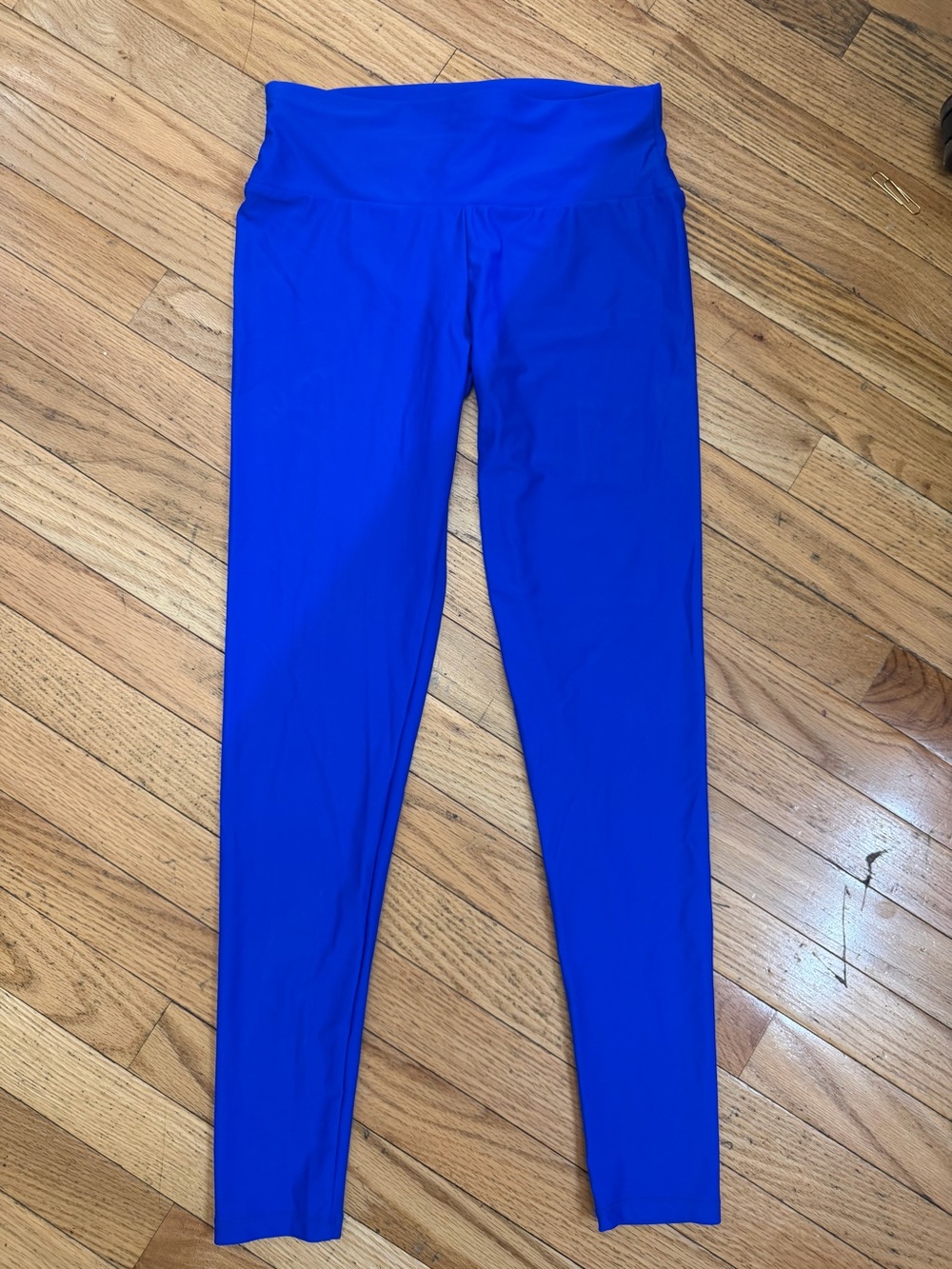 BUZZ Electric Blue High Waisted Stretch Leggings XL
